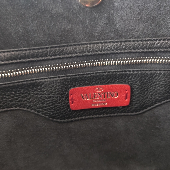 Valentino Black Tote Bag with Gold Accents - Picture 5 of 11